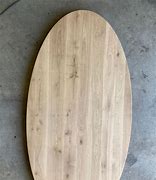 Ovale Tafelblad massief eiken