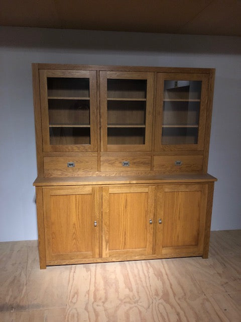 Eiken Buffet-Vitrinekast