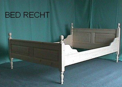 Bed Vurenhout Recht Tweepersoonsbed